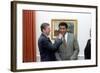 President Reagan 'Punching' Muhammad Ali in the Oval Office, Jan. 24, 1983-null-Framed Photo