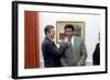 President Reagan 'Punching' Muhammad Ali in the Oval Office, Jan. 24, 1983-null-Framed Photo