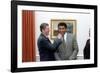 President Reagan 'Punching' Muhammad Ali in the Oval Office, Jan. 24, 1983-null-Framed Photo