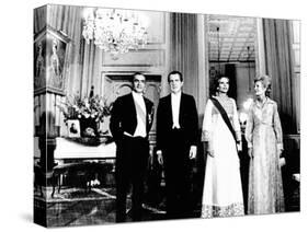 President Richard and Pat Nixon at the Shah's Niavaran Palace-null-Stretched Canvas