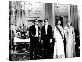 President Richard and Pat Nixon at the Shah's Niavaran Palace-null-Stretched Canvas