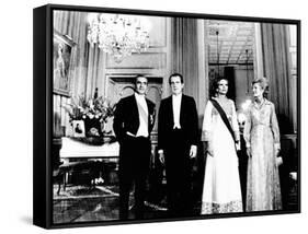 President Richard and Pat Nixon at the Shah's Niavaran Palace-null-Framed Stretched Canvas