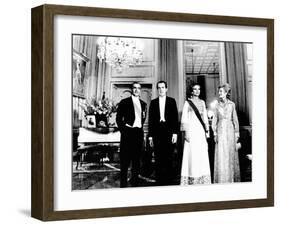 President Richard and Pat Nixon at the Shah's Niavaran Palace-null-Framed Photo