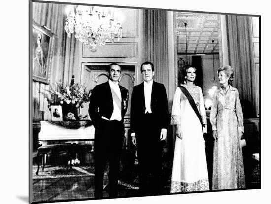 President Richard and Pat Nixon at the Shah's Niavaran Palace-null-Mounted Photo