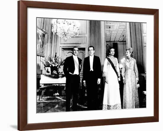 President Richard and Pat Nixon at the Shah's Niavaran Palace-null-Framed Photo