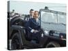 President Richard M. Nixon Travelling in Us Army Jeep During Visit to Vietnam-Arthur Schatz-Stretched Canvas