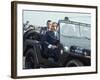 President Richard M. Nixon Travelling in Us Army Jeep During Visit to Vietnam-Arthur Schatz-Framed Photographic Print