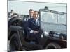 President Richard M. Nixon Travelling in Us Army Jeep During Visit to Vietnam-Arthur Schatz-Mounted Photographic Print