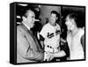 President Richard Nixon Greets Washington Senators Catcher Jim French after their Win over Brewers-null-Framed Stretched Canvas