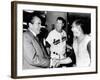 President Richard Nixon Greets Washington Senators Catcher Jim French after their Win over Brewers-null-Framed Photo