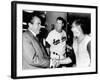 President Richard Nixon Greets Washington Senators Catcher Jim French after their Win over Brewers-null-Framed Photo