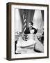 President Richard Nixon Sitting Among Stacks of Telegrams Supporting His Vietnam Policy-null-Framed Photo