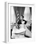 President Richard Nixon Sitting Among Stacks of Telegrams Supporting His Vietnam Policy-null-Framed Photo