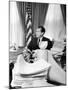 President Richard Nixon Sitting Among Stacks of Telegrams Supporting His Vietnam Policy-null-Mounted Photo