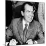 President Richard Nixon Smiles During a White House Signing Ceremony-null-Mounted Photo