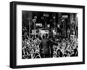 President Richard Nixon Spoke to a Rally of About 15,000 Persons at the Tulsa International Airport-null-Framed Photo