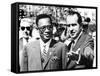 President Richard Nixon Welcomes Pres. Joseph Mobutu at the White House-null-Framed Stretched Canvas