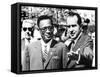 President Richard Nixon Welcomes Pres. Joseph Mobutu at the White House-null-Framed Stretched Canvas