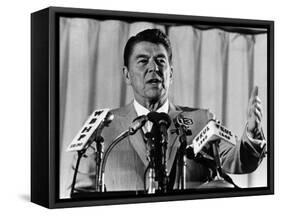 President, Ronald Reagan, 1975-null-Framed Stretched Canvas