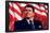 President Ronald Reagan (American Flag) Art Poster Print-null-Framed Poster