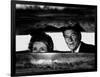 President Ronald Reagan and First Lady Nancy Reagan Peer out of a World War II Bunker-null-Framed Photographic Print