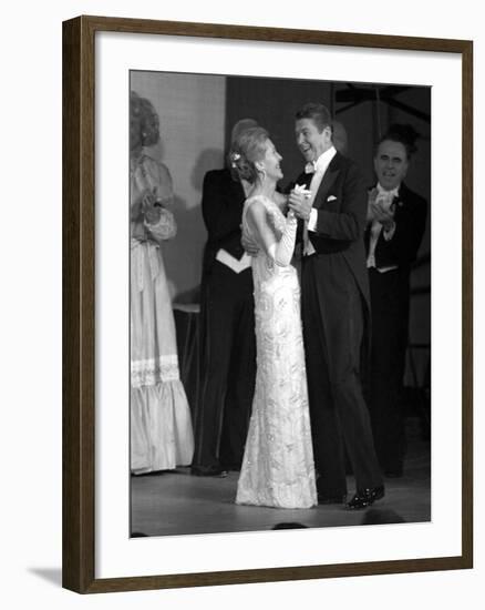 President Ronald Reagan and His Wife-null-Framed Premium Photographic Print