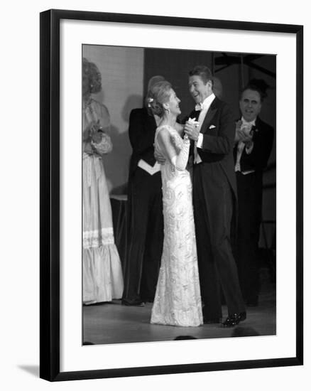 President Ronald Reagan and His Wife-null-Framed Premium Photographic Print