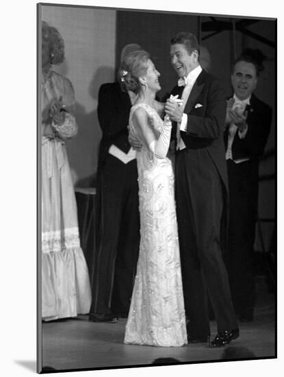 President Ronald Reagan and His Wife-null-Mounted Photographic Print