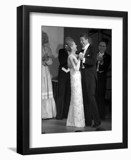 President Ronald Reagan and His Wife-null-Framed Photographic Print