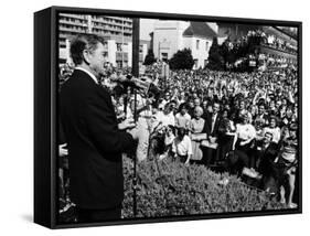 President, Ronald Reagan, During His Campaign for the Presidency, Alabama, 1980-null-Framed Stretched Canvas