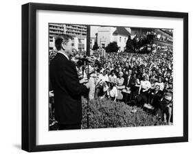 President, Ronald Reagan, During His Campaign for the Presidency, Alabama, 1980-null-Framed Photo