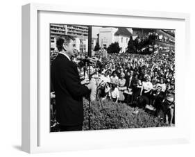 President, Ronald Reagan, During His Campaign for the Presidency, Alabama, 1980-null-Framed Photo