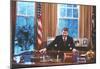 President Ronald Reagan in Oval Office Archival Photo Poster Print-null-Mounted Poster