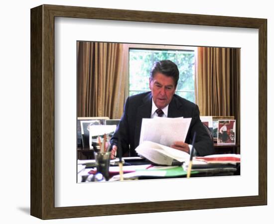 President Ronald Reagan-null-Framed Photographic Print