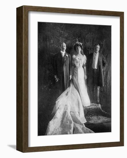 President Roosevelt and Mr and Mrs Longworth, 1906-null-Framed Giclee Print