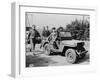 President Roosevelt reviewing American forces in Morocco, 1943-null-Framed Photographic Print