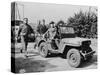 President Roosevelt reviewing American forces in Morocco, 1943-null-Stretched Canvas