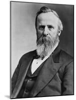 President Rutherford B. Hayes, Elected in 1876, Running Against Democrat Samuel Tilden-null-Mounted Art Print