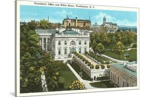 President's Office, White House, Washington D.C.-null-Stretched Canvas