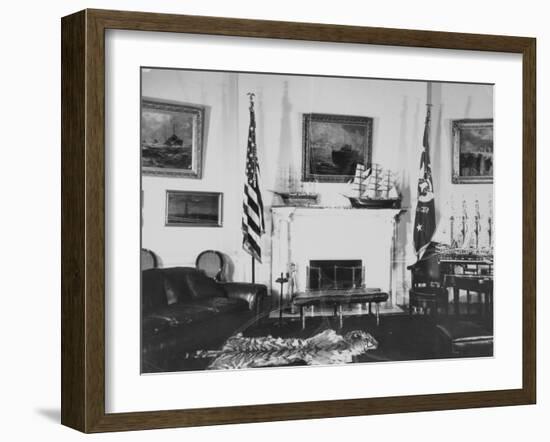 President's Study in Oval Room-null-Framed Photographic Print