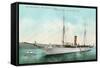 President's Yacht, Mayflower-null-Framed Stretched Canvas