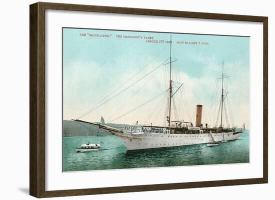 President's Yacht, Mayflower-null-Framed Art Print