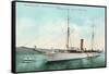 President's Yacht, Mayflower-null-Framed Stretched Canvas