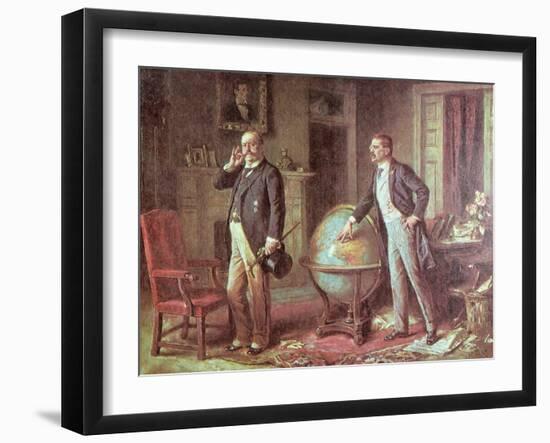 President Theodore Roosevelt of the United States of America and the German Kaiser Wilhelm II-Jean Leon Gerome Ferris-Framed Giclee Print