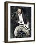 President Theodore Roosevelt Seated Outdoors, 1903-null-Framed Giclee Print