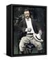 President Theodore Roosevelt Seated Outdoors, 1903-null-Framed Stretched Canvas