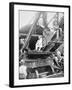 President Theodore Roosevelt, T the Culebra Cut During the Digging of the Panama Canal, 1906-null-Framed Photographic Print