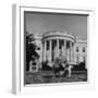 President Truman's Dog, "Feller" on White House Lawn-null-Framed Photographic Print