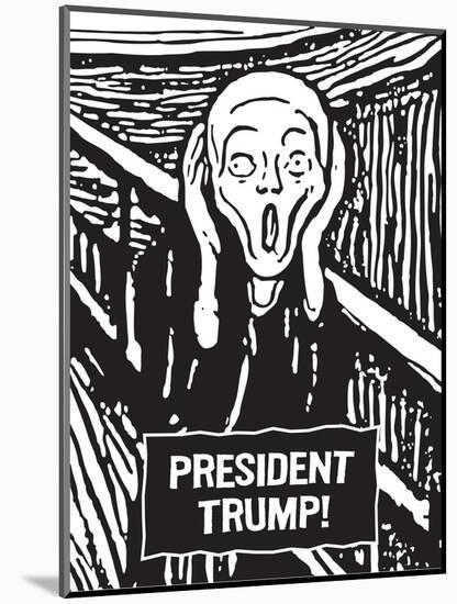 President Trump Scream-Ephemera-Mounted Photographic Print