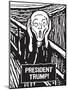 President Trump Scream-Ephemera-Mounted Photographic Print